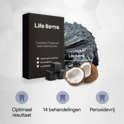Life Items Professionele Whitening Strips - Tandenbleekset - Teeth Whitening - Teeth Whitener - Wittere Tanden - Tanden Bleken - Direct Resultaat - 100% Natuurlijk - Peroxidevrij - 14 Behandelingen - 28 Bleek Strips -Oral B SHOP 550x550 742