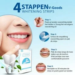 V-Goods Premium Whitening Strips - Tandenbleek Strips - Wittere Tanden - 28x Tandenbleek Strips DIRECT Resultaat - Tandenbleekset - Whitening - Tandenblekers -Oral B SHOP 550x550 816