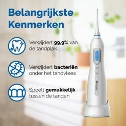 Opti Smile Optismile Waterflosser - Elektrische Monddouche - Draadloos En Oplaadbaar - Inclusief Twee Opzetstukken -Oral B SHOP 550x550 834