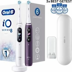 Oral B Oral-B IO 8n - Elektrische Tandenborstels Duoverpakking - Wit En Paars