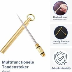 Viamart - Multifunctionele Tandenstoker - Milieuvriendelijk En Herbruikbaar