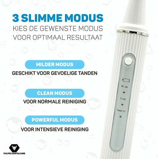 Vulpes DentalCare® Elektrische Sonische Tandsteen Verwijderaar - Met Camera & App – 4 Opzetstukken – Tandplak - 3 Standen – Blauw Desinfectie Licht - PRO 10 Vulpes DentalCare® Elektrische Sonische Tandsteen Verwijderaar - Met Camera & App – 4 Opzetstukken – Tandplak - 3 Standen – Blauw Desinfectie Licht - PRO - Afbeelding 10