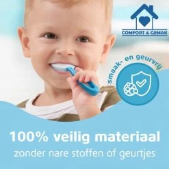 Comfort & Gemak Tandenborstel Voor Kinderen - Eenvoudig, Hygiënisch En De Oplossing Voor Tandenpoetsen Bij Kinderen - BPA Vrij - BLAUW - 2 Tot 6 Jaar -Oral B SHOP 550x558 15