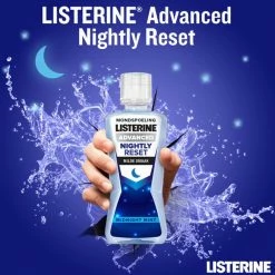 LISTERINE Nightly Reset Milde Smaak, Mondspoeling Met RAPID-FUSHION -technologie Voor Gebruik Tijdens De Nacht, Hermineraliseert Het Tandglazuur, 3 X 400 Ml -Oral B SHOP 550x560 10