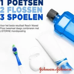 Js Johnson & Johnson Reach Dental Waxed Floss Flosdraad- 200 M - Flosdraad -Oral B SHOP 550x561 6