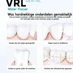 VRL Dental Elektrische Waterflosser - Monddouche - Draadloos - 3 Standen - 4 Opzetstukjes - 300ML Waterreservoir - Incl. Reistasje 21 VRL Dental Elektrische Waterflosser - Monddouche - Draadloos - 3 Standen - 4 Opzetstukjes - 300ML Waterreservoir - Incl. Reistasje -Oral B SHOP 550x562 2