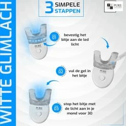 Pure Luxure Teeth Whitening Kit - Zonder Peroxide - Met Handleiding En Ebook - Tandenbleekset - LED Tanden Bleken - Inclusief Whitening Strips - 100% Natuurlijk & Peroxidevrij - Black Friday 2022 -Oral B SHOP 550x565 4