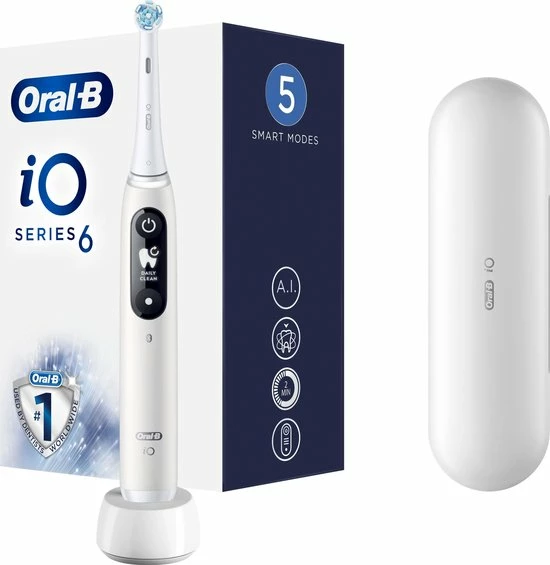 Oral B Oral-B IO 6 - Elektrische Tandenborstel - Wit 1 Oral B Oral-B IO 6 - Elektrische Tandenborstel - Wit