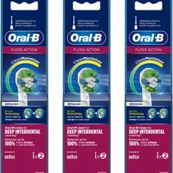Oral B ORAL-B - Opzetborstels - FLOSS ACTION - Elektrische Tandenborstel Borsteltjes - 6 PACK