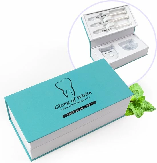 Glory Of White - Professionele Tandenbleekset - Tanden Bleken - Teeth Whitening - Zonder Peroxide 1 Glory Of White - Professionele Tandenbleekset - Tanden Bleken - Teeth Whitening - Zonder Peroxide