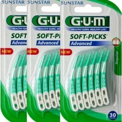 GUM Soft Picks Advanced Regular - 3 X 30 Stuks - Ragers - Voordeelverpakking
