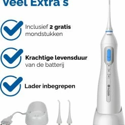Opti Smile Optismile Waterflosser - Elektrische Monddouche - Draadloos En Oplaadbaar - Inclusief Twee Opzetstukken -Oral B SHOP 550x575 2
