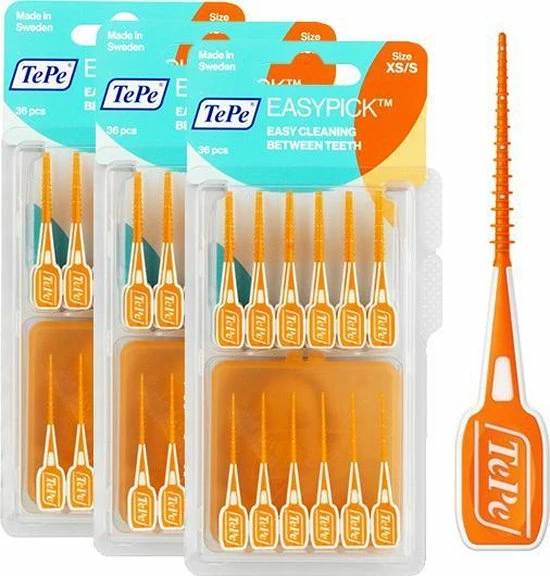 TePe Easypick XS/S Ragers - 3 X 36 Stuks 4 TePe Easypick XS/S Ragers - 3 X 36 Stuks - Afbeelding 4