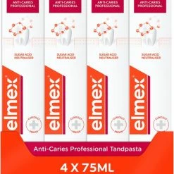 Elmex Anti Cariës Professional Tandpasta 4 X 75ml - Voordeelverpakking