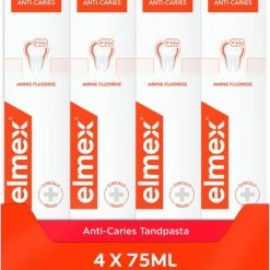 Elmex Anti Caries Tandpasta 4 X 75ml - Voordeelverpakking