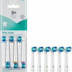 Etos Opzetborstel Total Clean - 6 Stuks - Geschikt Voor De Meeste Oral-B® Systemen*