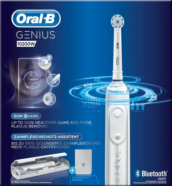 Oral B Oral-B Genius 10200W - Elektrische Tandenborstel - Wit 3 Oral B Oral-B Genius 10200W - Elektrische Tandenborstel - Wit - Afbeelding 3