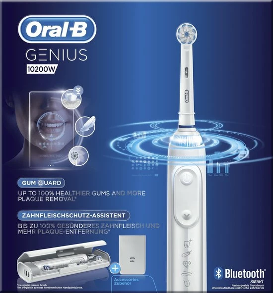 Oral B Oral-B Genius 10200W - Elektrische Tandenborstel - Wit 4 Oral B Oral-B Genius 10200W - Elektrische Tandenborstel - Wit - Afbeelding 4