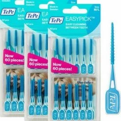 TePe Easypick M/L - Blauw - 3 X 60 Stuks - Voordeelverpakking