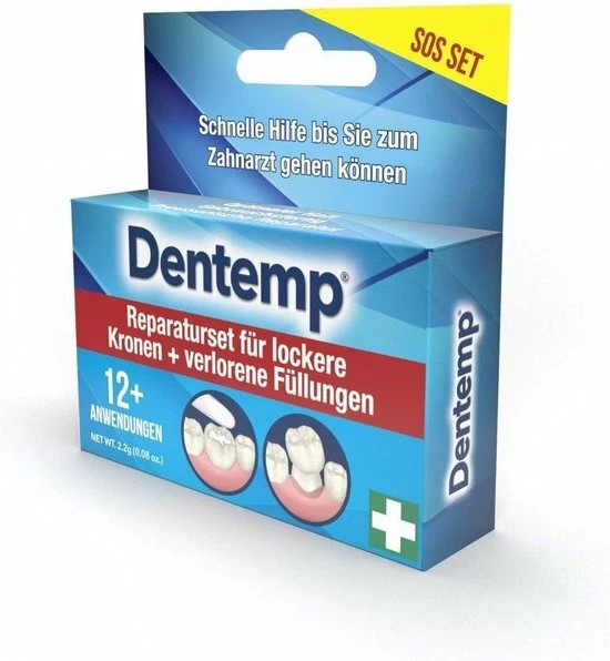 Dentemp Tand Reparatieset - Verloren Kroon En Vulling - Zelf Gaatje Vullen 2 Dentemp Tand Reparatieset - Verloren Kroon En Vulling - Zelf Gaatje Vullen - Afbeelding 2
