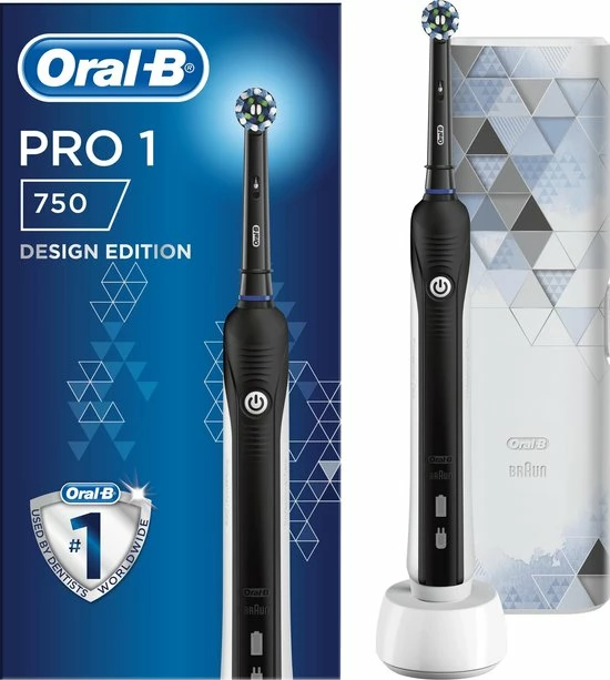 Oral B Oral-B PRO 1 - 750 - Elektrische Tandenborstel - Inclusief Reisetui 1 Oral B Oral-B PRO 1 - 750 - Elektrische Tandenborstel - Inclusief Reisetui
