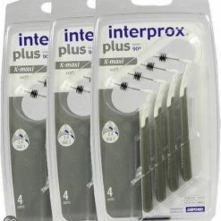 Interprox Plus X-Maxi - 4.5 Tot 9 Mm - Grijs 3 X 4 Stuks - Voordeelpakket