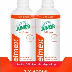 Elmex Junior (6-12 Jaar) Mondwater - 2 X 400ml - Voordeelverpakking