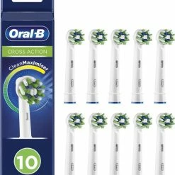 Oral B Oral-B CrossAction - Met CleanMaximiser-technologie - Opzetborstels - 10 Stuks