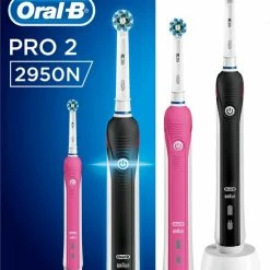 Oral B Oral-B PRO 2 2950N - Elektrische Tandenborstel - Duopack - Zwart En Roze