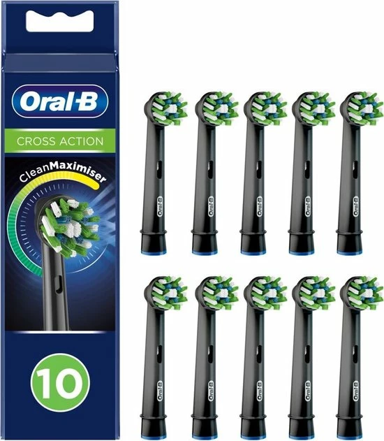 Oral B Oral-B CrossAction - Met CleanMaximiser-technologie - Opzetborstels - Zwart - 10 Stuks 15 Oral B Oral-B CrossAction - Met CleanMaximiser-technologie - Opzetborstels - Zwart - 10 Stuks - Afbeelding 15