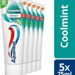 Aquafresh Cool Mint - Tandpasta - Voordeelverpakking - 5x75ml