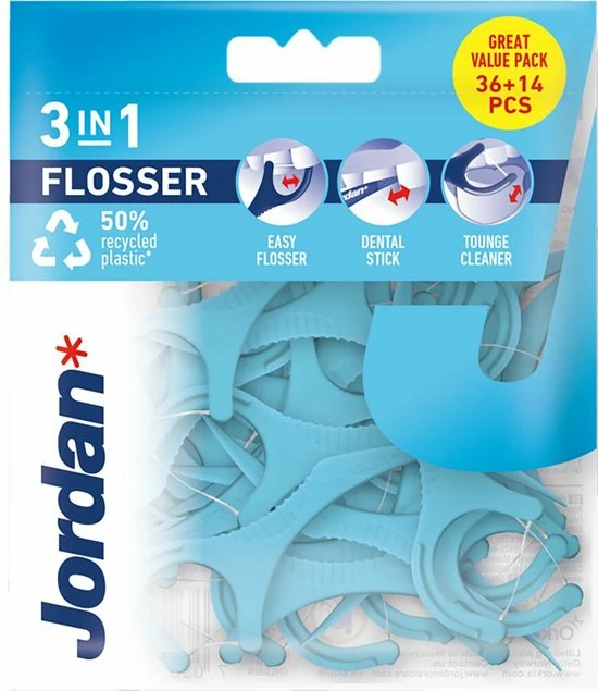 6x Jordan 3-in-1 Flosser 36 Stuks 5 6x Jordan 3-in-1 Flosser 36 Stuks - Afbeelding 5