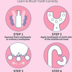 Belenthi Tandenborstel Kind-Handtandenborstel Voor Kinderen-2 Tot 12 Jaar-Zachte Silliconen-Baby Tandenborstel-Tandenborstel Baby En Peuter - U-Vormig - 360 Graden-Bijtringen-peutertandenborstel-U Vorm -Oral B SHOP 550x637 4