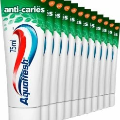 Aquafresh Anti Cari?s Tandpasta Voor Gezonde Tanden, Voordeelverpakking 12- Pack, Recyclebare Plastic Tube En Dop -Oral B SHOP 550x638 3