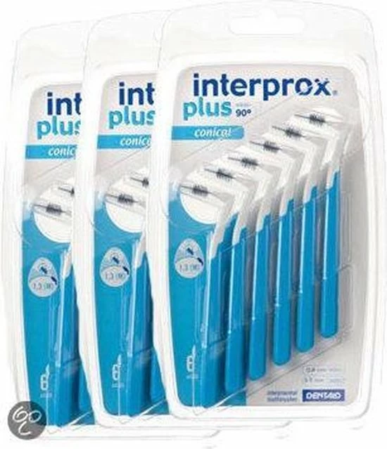 Interprox Plus Conical 3mm-5mm - Blauw - Ragers - 3 X 6 Stuks - Voordeelpakket 1 Interprox Plus Conical 3mm-5mm - Blauw - Ragers - 3 X 6 Stuks - Voordeelpakket