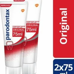 Parodontax Original - Tandpasta - Tegen Bloedend Tandvlees - 2x75 Ml -Oral B SHOP 550x640 3