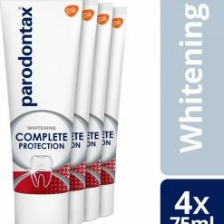 Parodontax Complete Protection Whitening - Tandpasta - Tegen Bloedend Tandvlees - 4x75 Ml