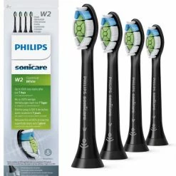 Philips Sonicare W2 Optimal White HX6064/11 - Opzetborstels - 4 Stuks - Zwart -Oral B SHOP 550x646