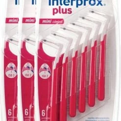 Interprox Plus Mini Conical Tandenstokers - 2 Tot 4 Mm - 3 X 6 Stuks