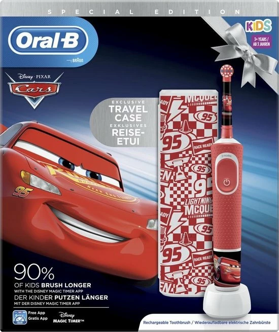 Oral B Oral-B Kids Cars - Elektrische Tandenborstel - Powered By Braun - 1 Handvat En 1 Opzetborstel 13 Oral B Oral-B Kids Cars - Elektrische Tandenborstel - Powered By Braun - 1 Handvat En 1 Opzetborstel - Afbeelding 13