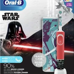 Oral B Oral-B Kids Oplaadbare Elektrische Tandenborstel - 1 Handvat Met Star Wars - Voor Kinderen Vanaf 3 Jaar