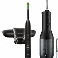 Philips Sonicare 9000 Diamond Clean Zwart (HX9911/09) + Power Flosser 3000 Monddouche Zwart (HX3806/33) - Elektrische Tandenborstel En Flosapparaat -Oral B SHOP 550x663 2