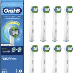 Oral B Oral-B Precision Clean Opzetborstel Met CleanMaximiser-technologie, Verpakking Van 8 Stuks