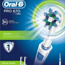 Oral B Oral-B PRO 670 CrossAction - Elektrische Tandenborstel - Met 2 Opzetborstels -Oral B SHOP 550x668