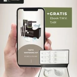 Pure Luxure Teeth Whitening Kit - Zonder Peroxide - Met Handleiding En Ebook - Tandenbleekset - LED Tanden Bleken - Inclusief Whitening Strips - 100% Natuurlijk & Peroxidevrij - Black Friday 2022 -Oral B SHOP 550x687 5
