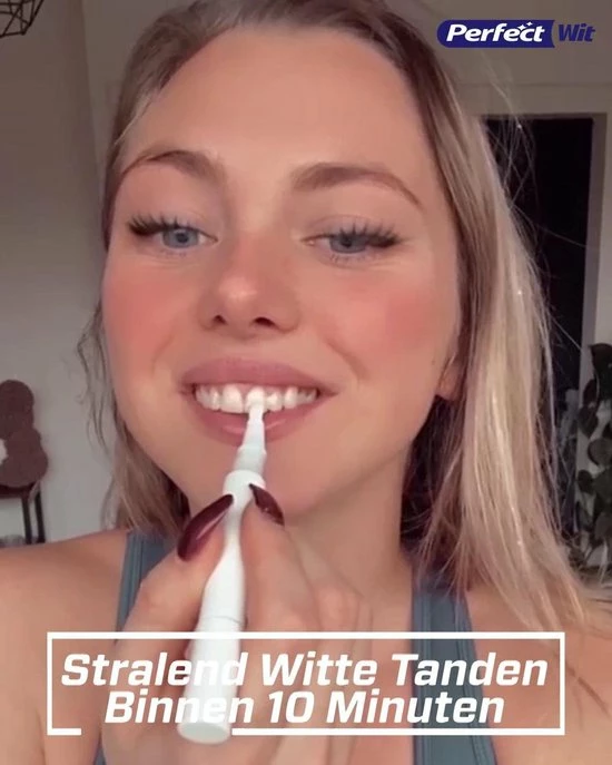 Perfect Wit - Whitening Pen - Tandenblekers - 100% Natuurlijke Ingredi?nten - Peroxidevrij - Veilig Bleken - Witte Tanden - Tandbleekset - Tanden Bleken - Whitening - Teeth Whitening - Frisse Adem 2 Perfect Wit - Whitening Pen - Tandenblekers - 100% Natuurlijke Ingredi?nten - Peroxidevrij - Veilig Bleken - Witte Tanden - Tandbleekset - Tanden Bleken - Whitening - Teeth Whitening - Frisse Adem - Afbeelding 2