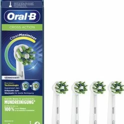 Oral B Oral-B CrossAction - Met CleanMaximiser-technologie - Opzetborstels - 4 Stuks -Oral B SHOP 550x716