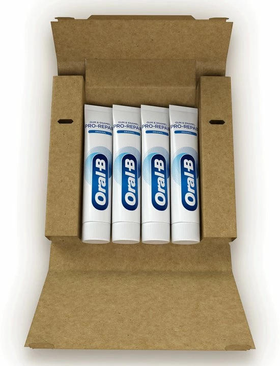 Oral B Oral-B Tandvlees & Glazuur Pro-Repair Origineel - Voordeelverpakking 4 X 100 Ml - Tandpasta Verpakt In Gerecycleerd Karton 6 Oral B Oral-B Tandvlees & Glazuur Pro-Repair Origineel - Voordeelverpakking 4 X 100 Ml - Tandpasta Verpakt In Gerecycleerd Karton - Afbeelding 6