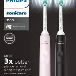 Philips Sonicare Series 3100 HX3675/15 - Elektrische Tandenborstel - Zwart & Roze - Duopack -Oral B SHOP 550x721 1