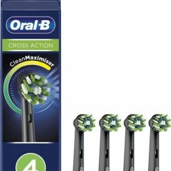 Oral B Oral-B CrossAction - Met CleanMaximiser-technologie - Opzetborstels - Zwart - 4stuks